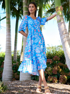 Loobie's Story Aisha Midi Dress | Azure