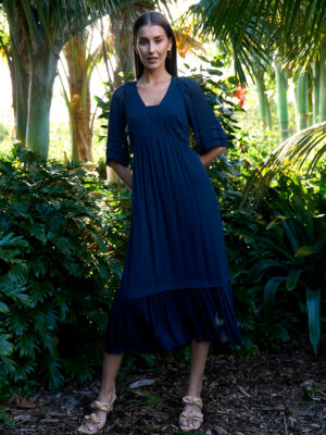 Loobie's Story Reina Midi Dress | Indigo