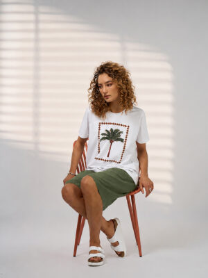 Madly Sweetly Wander Tee | White Palm