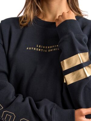 Foxwood Metallic Origin Crew | Black